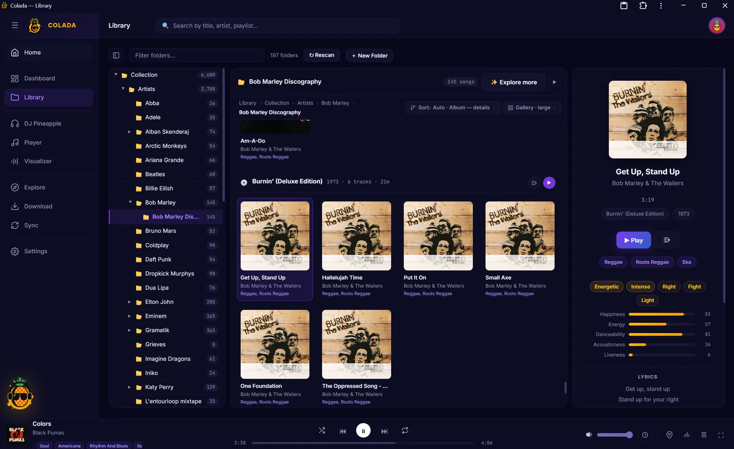 Folder tree & albums